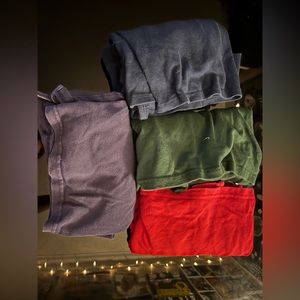 A lot of four polo shirts